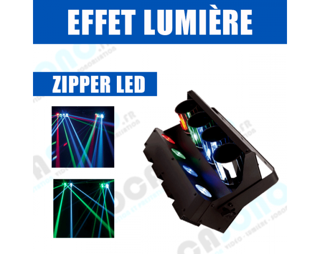 Location ZIPPER jeux de lumière led pour soirées disco
